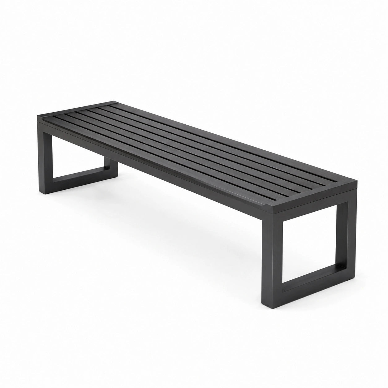 Ławka stalowa czarna 180 cm